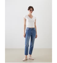LCW Jeans İndigo Straight Fit Kadın Jean Pantolon
