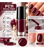 Color Nail Enamel Oje-FC11 Koyu Bordo