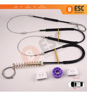 Audi A3 MK2 8P 8PA 8P1 2003-2013 4/5 Kapı 8P4837461 İçin Elektrikli Ön Sol Cam Kriko Tamir Seti