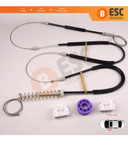 Audi A3 MK2 8P 8PA 8P1 2003-2013 4/5 Kapı 8P4837461 İçin Elektrikli Ön Sol Cam Kriko Tamir Seti