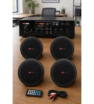 Lastvoice Black Small-5 Tavan Hoparlör ve Anfi Ses Sistemi Paketi ( 1 ANFİ + 4 HOPARLÖR)