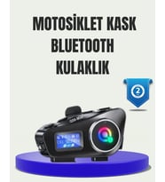 IP65 Suya Dayanıklı Kask Bluetooth Kulaklık LCD Ekranlı