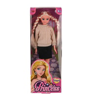 30 cm Prenses Sacı Örgülü Model Bebek 2742 (Karışık)