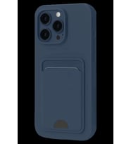 iPhone 16 Pro Kılıf Kelvin Kartvizitli Silikon - Lacivert