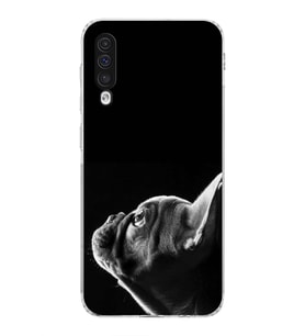 PrintiFy Samsung Galaxy A50 ile Uyumlu Köpek 1 Kamera Korumalı Şeffaf Kılıf