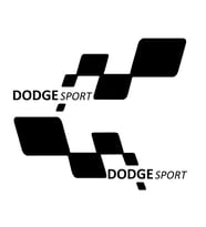 dodge sport Etiket Yapıştırma 30cmx11cm MMD193