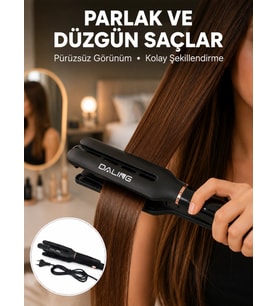 Saç Düzleştirici Seramik Plakalı 230C Hızlı Isınma 360° Kablo Yeni Nesil