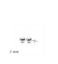 Gümüş Top Küpe - 3 mm