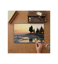 Pamukkale - Doğa - Manzara Tasarımı 240 parça Ahşap Puzzle Ahşap Kutuda MP02211