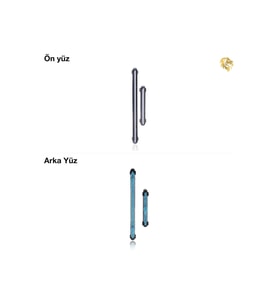 Samsung Galaxy S21 ile Uyumlu Tuş Takımı Gri Düğme seti tuş takımı buton açma-kapama düğmesi