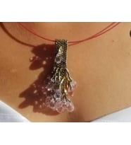 El yapımı peyote kolye (Kahverengi Açık)