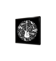 Müzik Enstrümanları Tasarım Çerçeveli Mdf Tablo