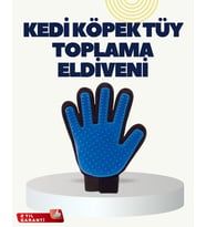 Yumuşak Silikonlu Kedi ve Köpek Tüy Toplama Eldiveni – Masaj Etkili Tüy Dökülme Önleyici