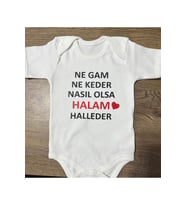 Yazılı Zıbın Halam Halleder Yazılı Bebek Zıbını