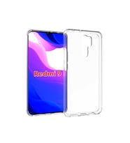 Xiaomi Redmi 9 Kılıf Şeffaf Silikon Hibrit Case (Renksiz)