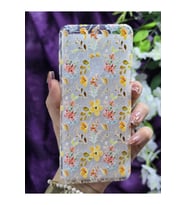 Samsung Galaxy A21S Uyumlu Renkli Çiçekler Desenli Şeffaf Telefon Kılıfı