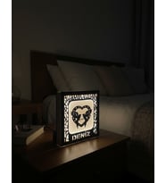 Kişiye Özel Ahşap Gece Lambası  Sevgiyi Aydınlatan Dekoratif Led Işıklı  Kuş ve Kalp Temalı Beyaz