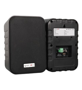 Magicvoice F-LHY4A 4 İnç 10 Cm Hat Trafolu Duvar Tipi Sütun Okul Cami Hoparlör 10W RMS 150W Peak MP3 USB Uyumlu Çiftli Takım Set