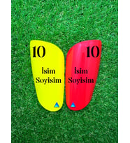 Armadura Kişiye Özel Tekmelik - Renkli-Sarı Kırmızı - 1 Takım (015)