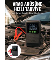 Araç İçin Akü Takviye Cihazı ve Kablosuz Hava Kompresörü Yeni Nesil
