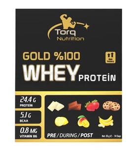 Torq Nutrition Gold Whey Protein 35 gr x 14 Saşe - Çilek