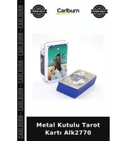 Özel Üretim Koleksiyon Hobi Fal Aksesuar Hediyelik Metal Kutulu Tarot Kartı Alk2770