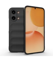 Lexroo Xiaomi Poco X8 Pro Max Kılıf Esnek TPU Oyuklu Arka Yüzey Tasarımlı Etnik Silikon Kılıf - Siyah