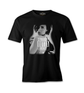 Demi Lovato - Straight Outta Siyah Erkek Tshirt
