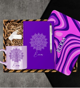 eJOYA Kişiye Özel Defter & Kalem & Kupa & Mousepad & Usb Bellek Hediye Kutusu 113062