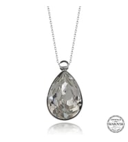 Swarovski Crystal Taşlı Damla Gümüş Kadın Kolye