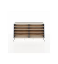Arges Konsol 8 Raflı  176x30x99 Antrasit-Aytaşı/Çam