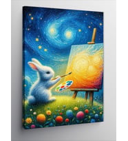 Kanvas Tablo Sanat Yapan Astronot