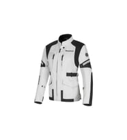 Motosiklet Kadın Montu 4 Mevsim Uzun Oxford 600-D Dayanıklı Kumaş Women Mont Grey