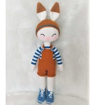 Bereli Tavşan Amigurumi Organik Oyuncak