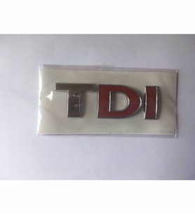 VOLKSWAGEN TDİ BAGAJ YAZISI ÇİFT KIRMIZI 3B0853675AC