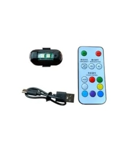 Lamba Uçak Kanadı Çakar Şarjlı Rgb Kumandalı