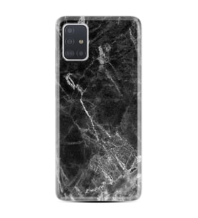 Samsung a71 A72 A73 A7 A9 2018 C7 C9 Kılıf Desenli Silikon Kara Mermer 1375