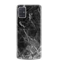 Samsung a71 A72 A73 A7 A9 2018 C7 C9 Kılıf Desenli Silikon Kara Mermer 1375