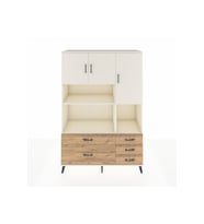 Hyperion Dolap 8 Raflı 5 Çekmeceli 3 Kapaklı 132x44x195 Aytaşı-Aytaşı/Çam