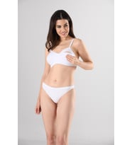 MISS FIT KADIN V YAKA EMZİRME SÜTYEN SEAMLESS (Beyaz)