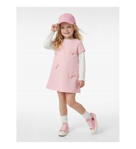 Koton 26YY59003208 Pembe Kız Bebek Elbise 6SMG80068AW