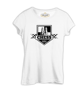 Satranç - XX Beyaz Kadın Tshirt