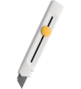 kesici bıçak geri çekilebilir maket bıçağı güvenlik bıçağı 18 mm keskin kesici bıçak pas korumalı hızlı değiştirme bıçağı, metalik kılavuz ray, ofis el sanatları ve ev için ideal