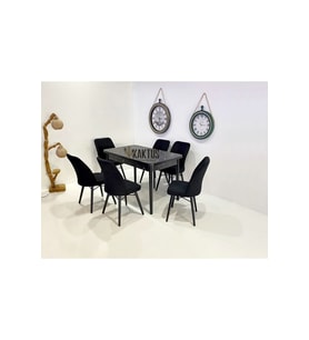 6 Kişilik Açılır Masa Sandalye Takımı Mutfak Masası Takımı Salon Masası Yemek Masası Masa Takımı