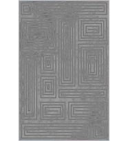 Eliana Home Baskılı, Yıkanabilir Kaymaz Taban Salon Halısı LNA0036-SD1039 100x150 cm (Gri)