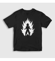 Presmono Unisex Çocuk Siyah Super Saiyan Anime Dragon Ball T-Shirt 237109tt