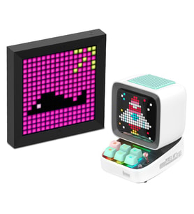 Divoom Ditoo Pro Beyaz Bluetooth Hoparlör ve Pixoo Led Ekran Seti