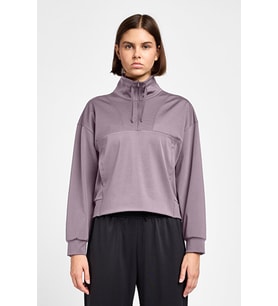 Kadın Antrenman Yarım Fermuarlı Sweatshirt 25B-2052 (Pembe)