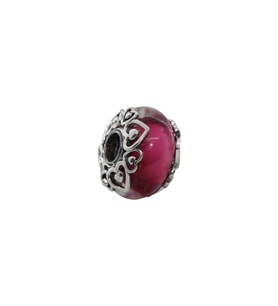 Aşkını Sevgini Göster Murano Charm  925 Ayar Gümüş