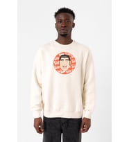Monogatari Anime Takeo Gouda Circle Poster Ekru Erkek 2ip Sweatshirt